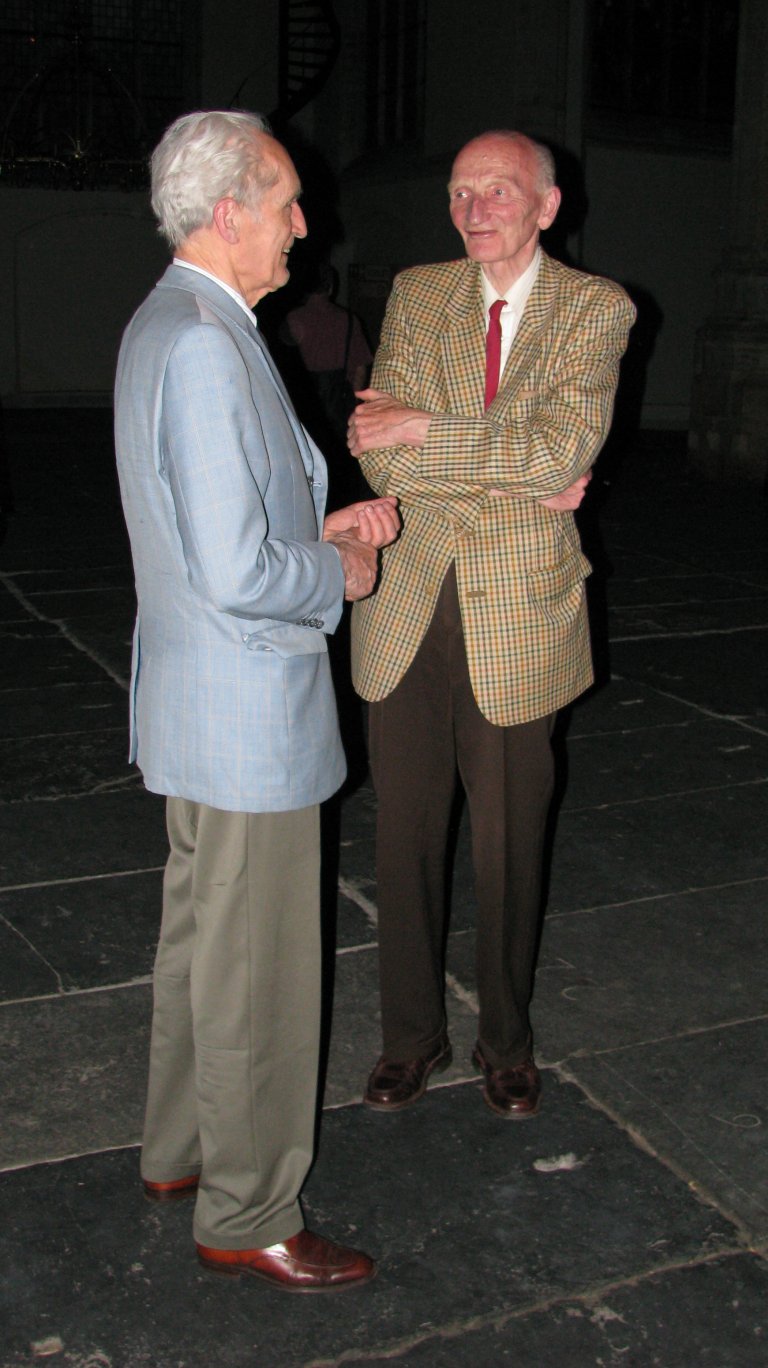 Gustav Leonhardt en Cor Edskes