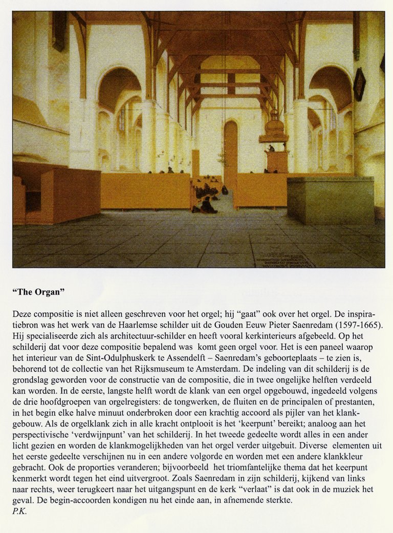 Programma Toelichting The Organ