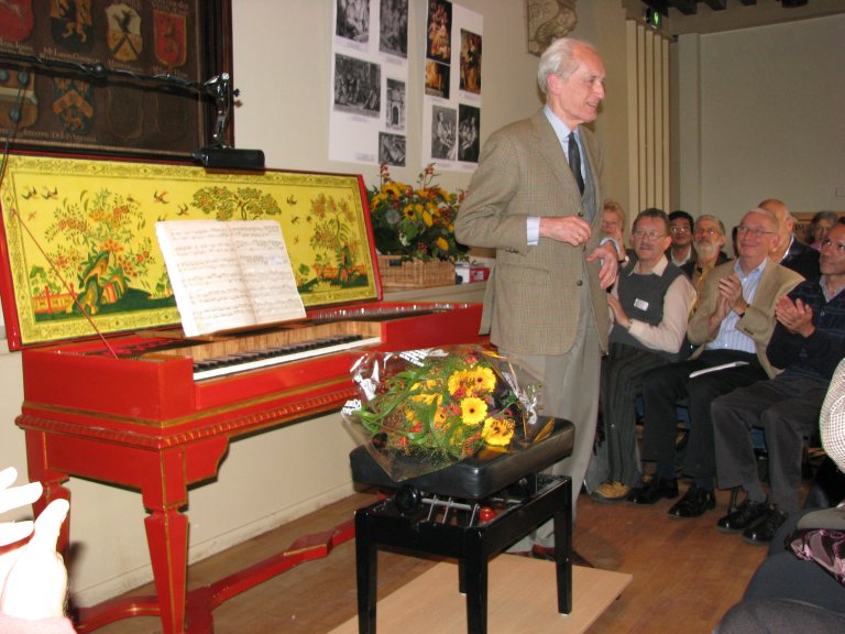 Gustav Leonhardt na het concert