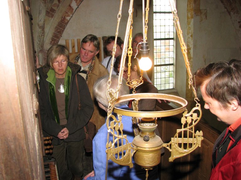 Publiek op het oxaal