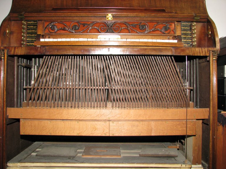 Stekermechaniek, windlade en balg