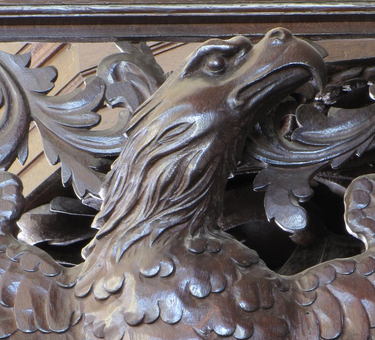 Der Aa-kerk Groningen BW deur met adelaar geopend