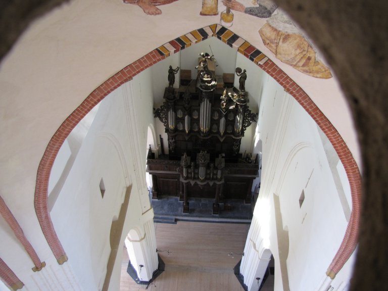 Der Aa-kerk Groningen Schnitgerorgel vanuit de gewelven, foto Jo Kuiper