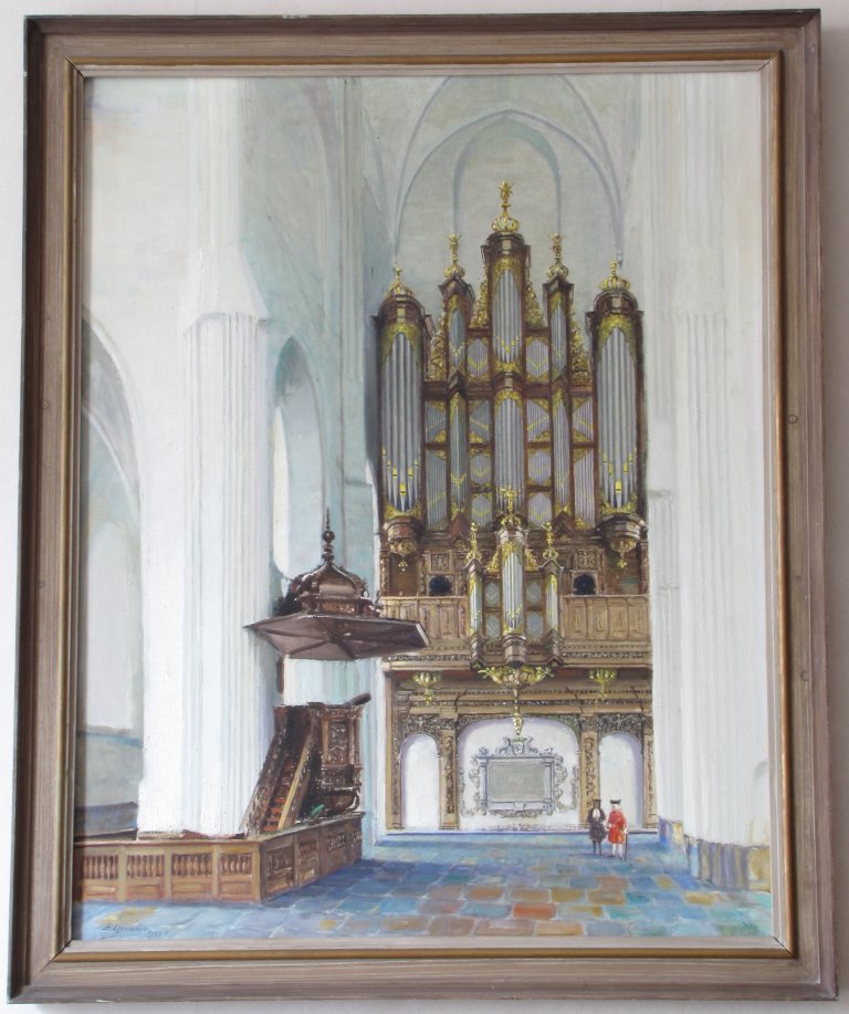 Der Aa-kerk Schilderij Eikelboom 1960 Schnitgerorgel 1697