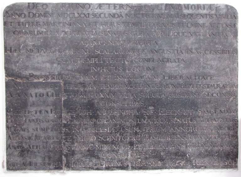 Der Aa-kerk Groningen Schnitger 1697 Steen