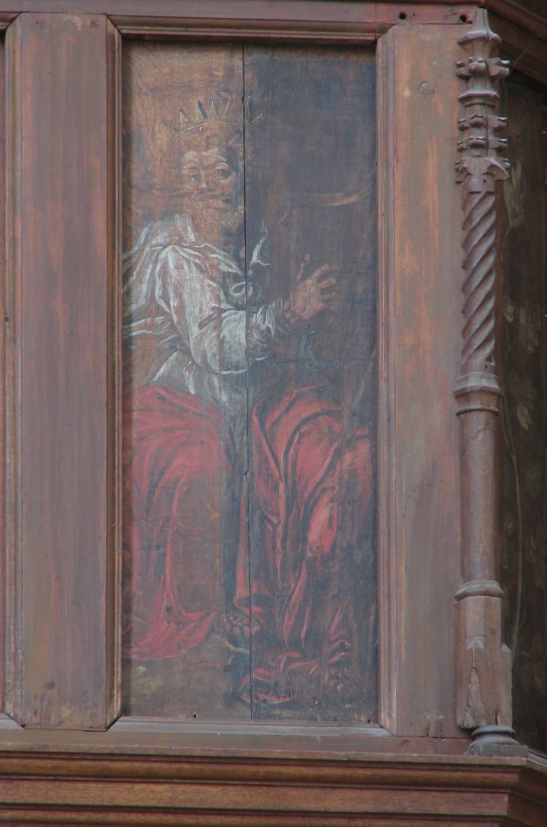 Der Aa-kerk Groningen Balustrade Koning David met harp