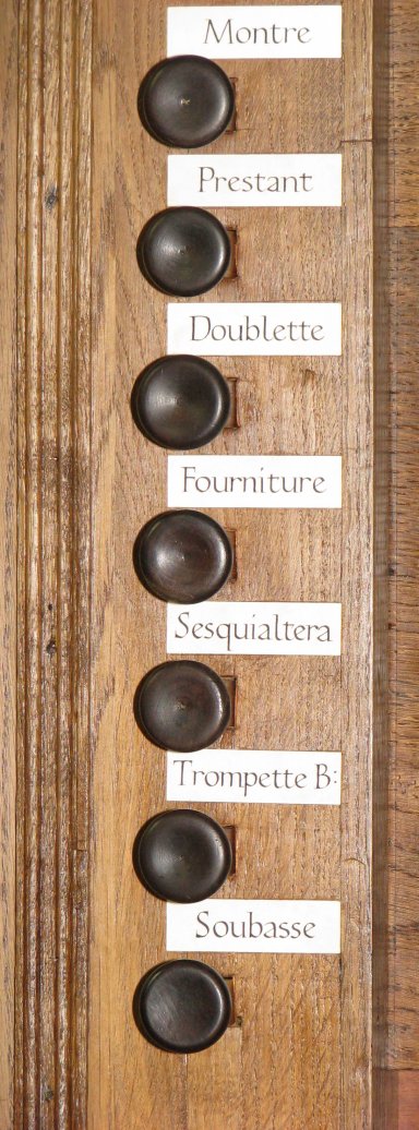 Martinikerk Groningen Registers koororgel rechts