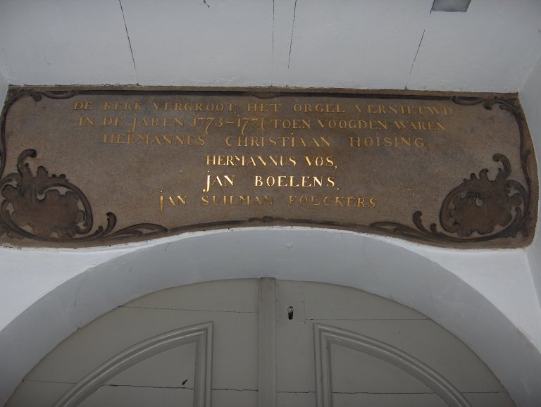 Pelstergasthuis Groningen Het Orgel Vernieuwd 1773-1774