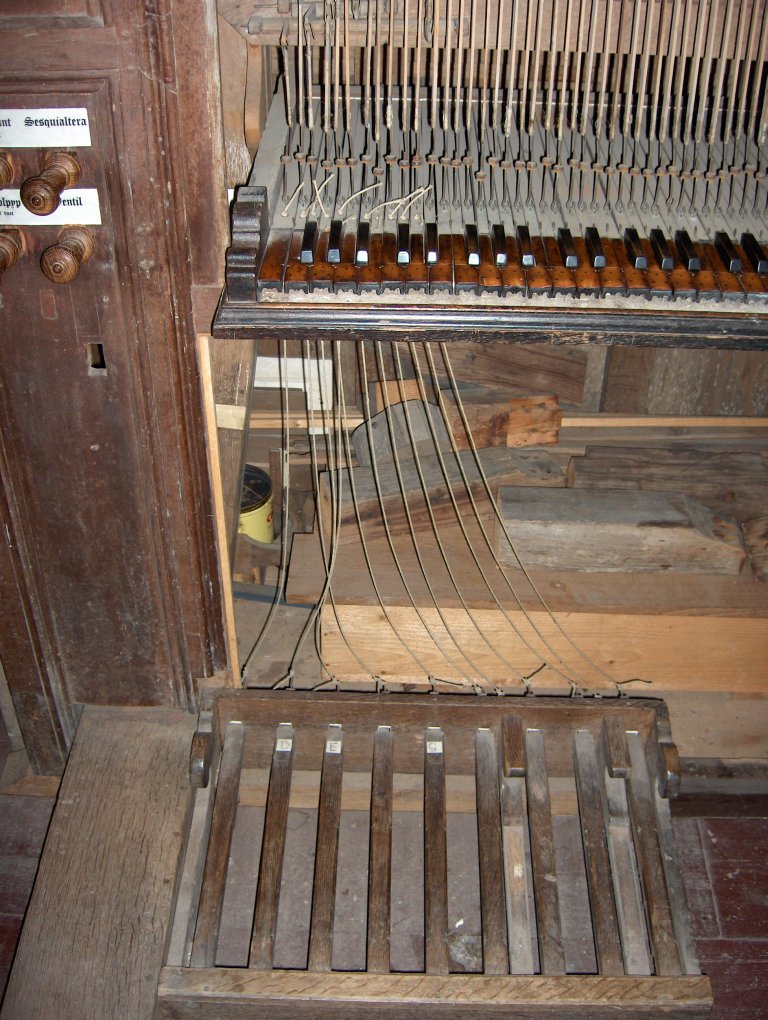 Dorpskerk Krewerd Orgel 1531 Aangehangen pedaal