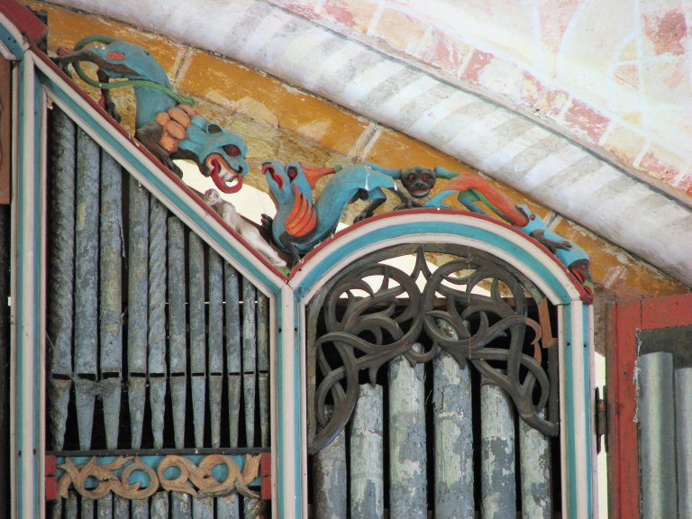 Dorpskerk Krewerd Orgelfront 1531 Rechtsboven