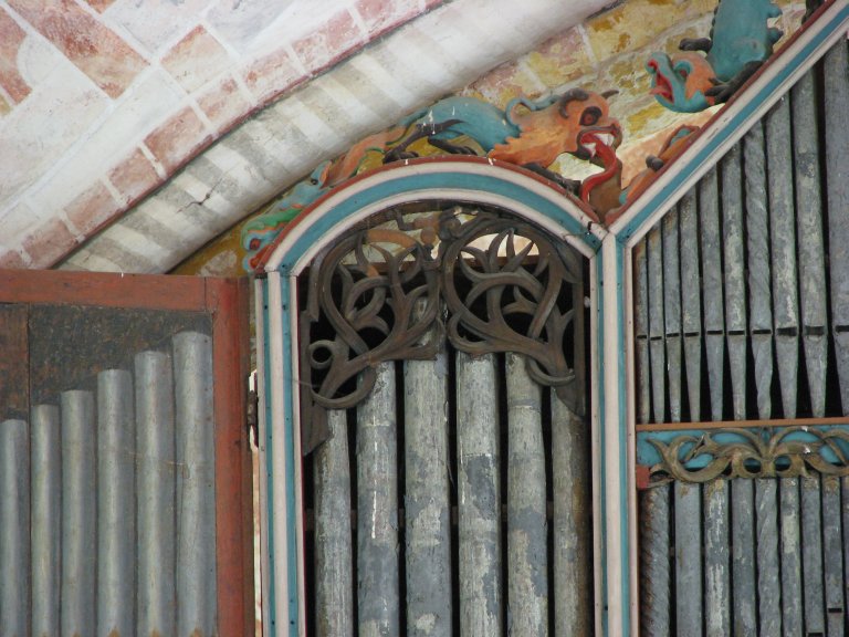 Dorpskerk Krewerd Orgelfront 1531 Linksboven