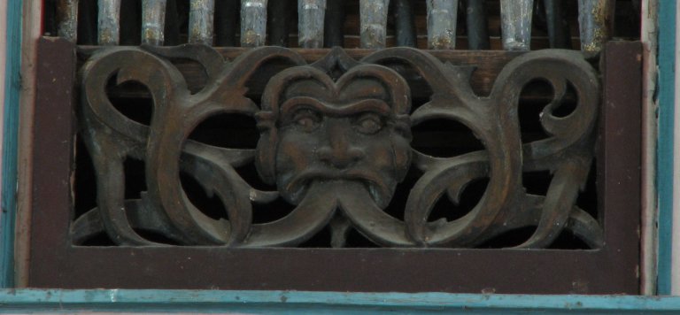 Dorpskerk Krewerd Snijwerk noorder tussenveld