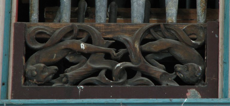 Dorpskerk Krewerd Snijwerk noorder hoekveld 