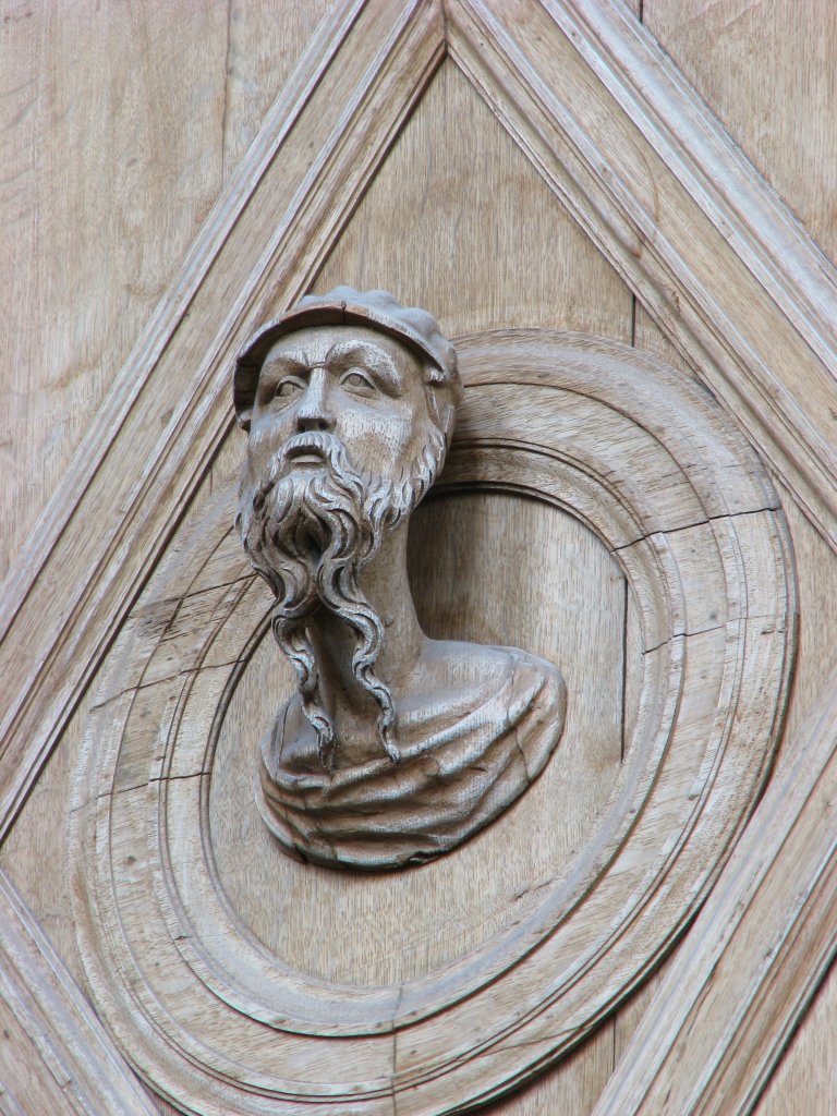 Portretmedaillon op Balustrade