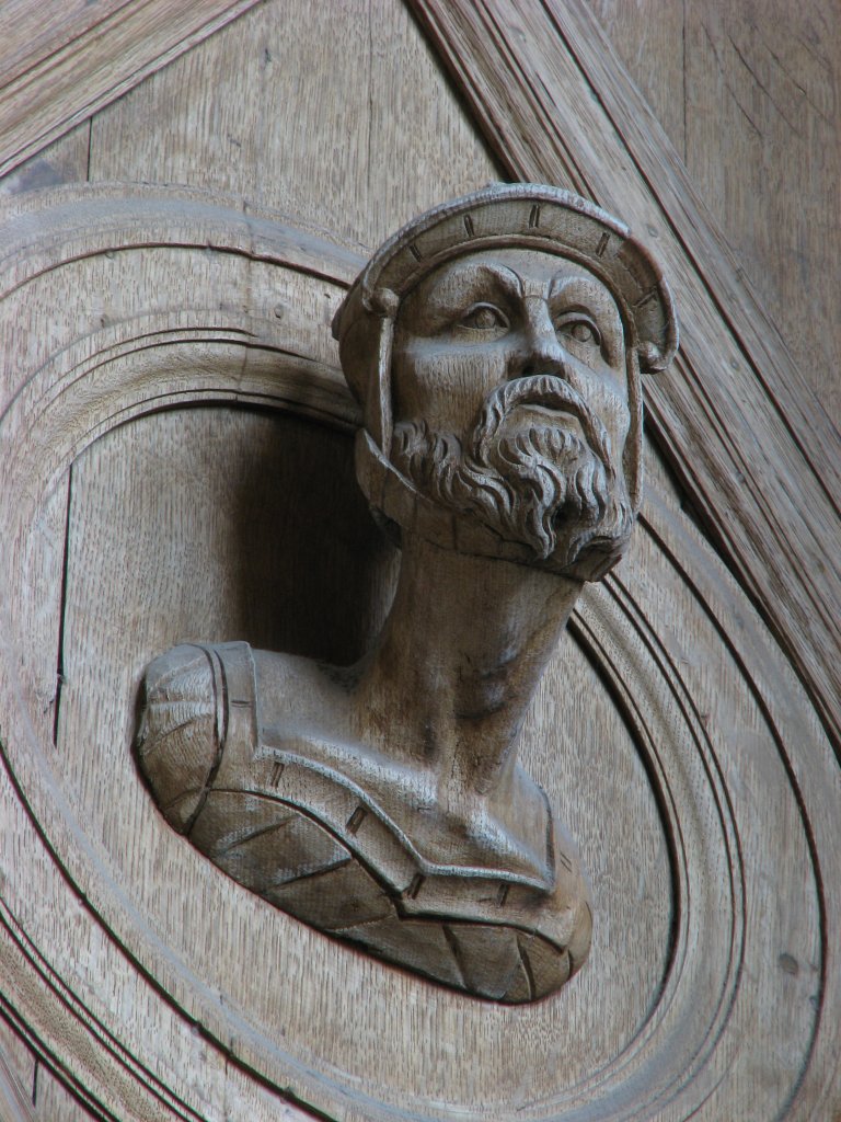 Portretmedaillon op Balustrade