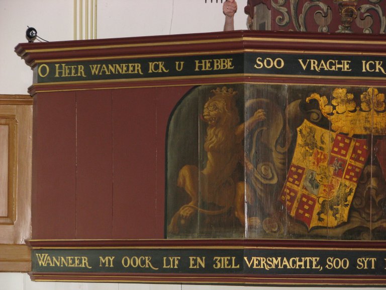 Midwolde Dorpskerk, Balustrade links