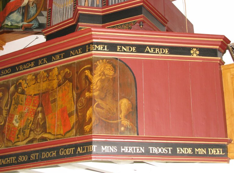 Midwolde Dorpskerk, Balustrade rechts