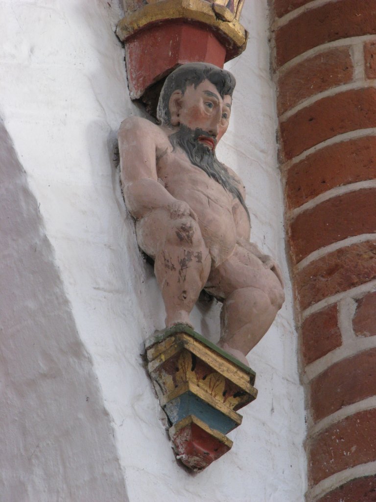 Orgel onderzijde, drager westzijde