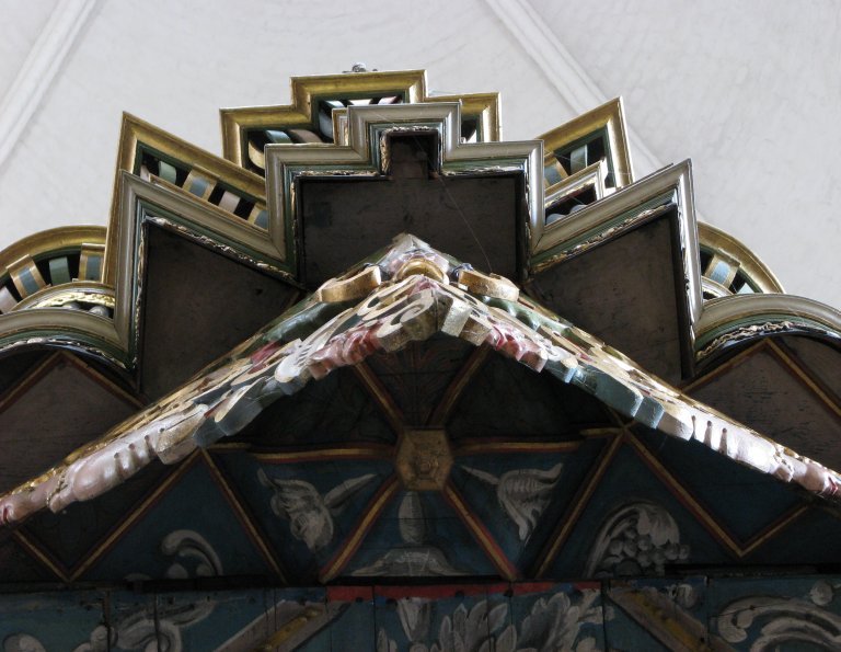 Orgel onderzijde, profiel Rugpositief