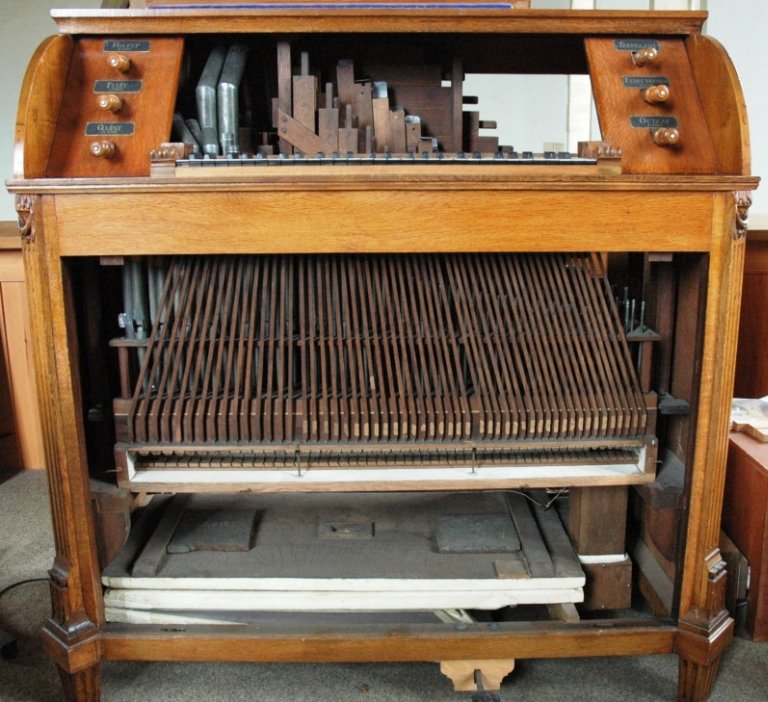 Orgel Schnitger & Freytag ca. 1796, Pijpen, stekermechaniek, windlade en balg
