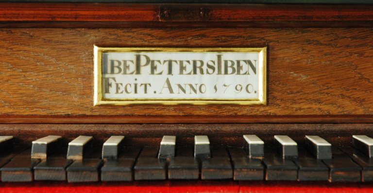Orgel Ibe Peters Iben 1790, Ibe Peters Iben Fecit anno 1790