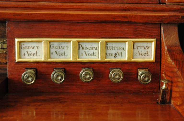 Orgel Ibe Peters Iben 1790, Registers rechts